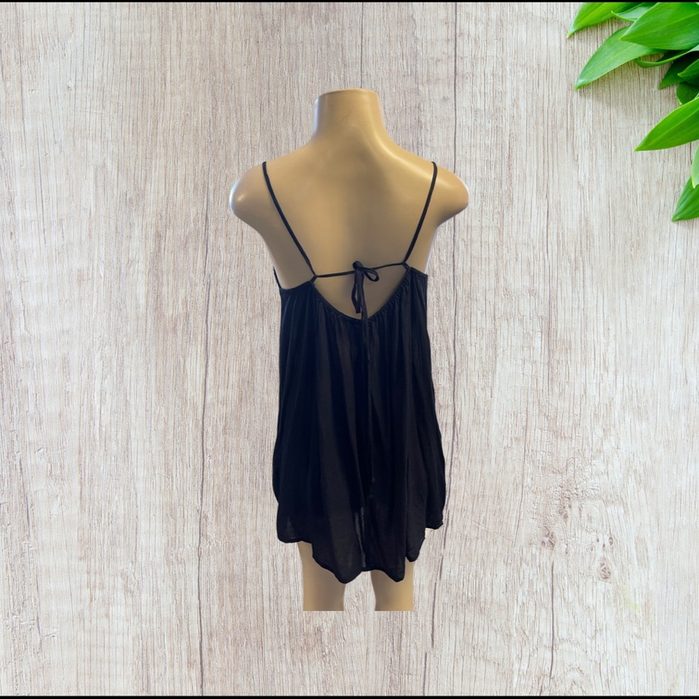 Xhilaration Cover Up Dress Womens Black Crochet size M - Picture 6 of 13